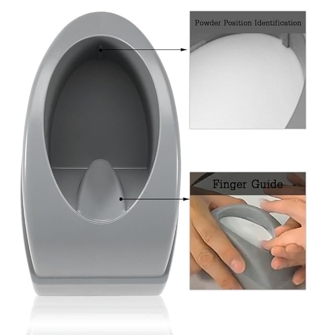 Dipping Powder Container Nail Dip Tray French Manicure Molding with Finger Guide Easy Smile Line Dip Powder Tray Nail Dip Powder Accessories Grey Dip Holder for Nails