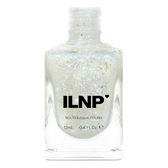 ILNP Wonderland - Teal, Purple, Blue Color Shifting Iridescent Flakie Topper Nail Polish