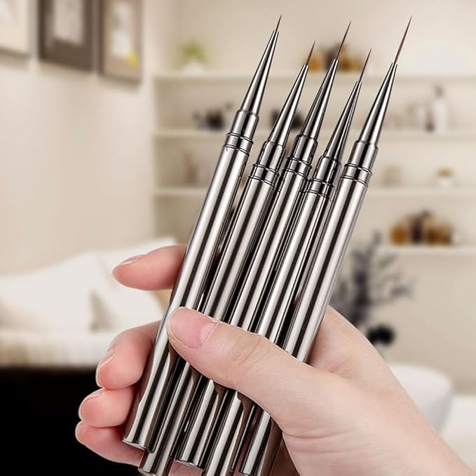 Nail Art Brush Ultra-Fine Liner Pen for Precise Manicure Liner Brushes for Nails Diy Art Tools for Home and Salon Use