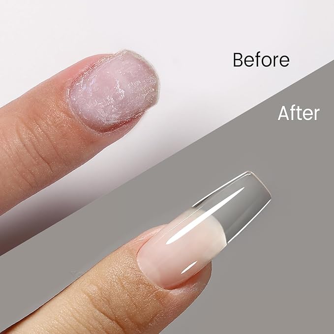 50g Builder Gel for Nails, Long-Lasting Soak-Off Nail Extension Gel for Beginners & DIY Home Salon Manicure(YMH001-Clear)