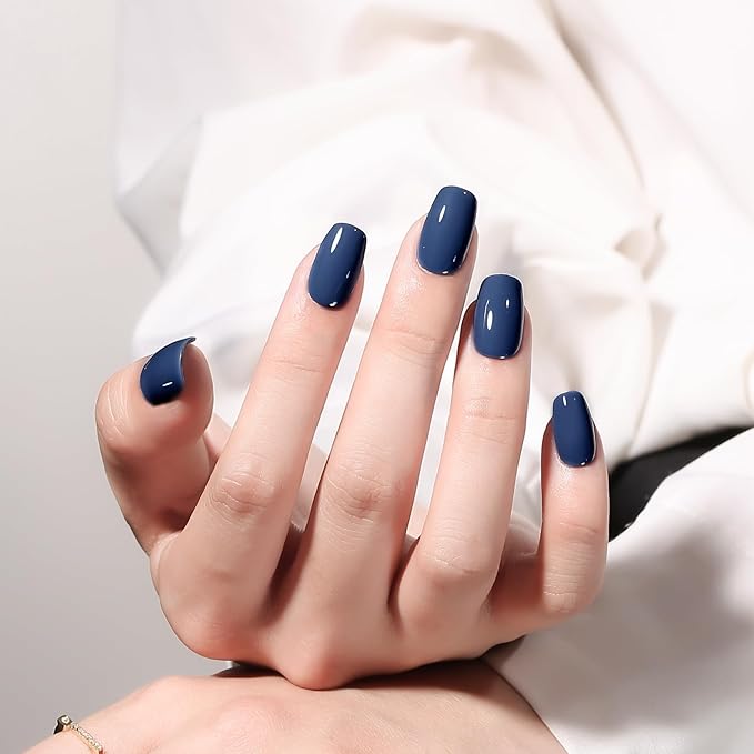MAYCHAO 15ML Gel Nail Polish 1Pc Blue Haze Gel Polish Soak Off UV LED Nail Polish Nail Art Starter Manicure Salon DIY at Home, 0.5 OZ