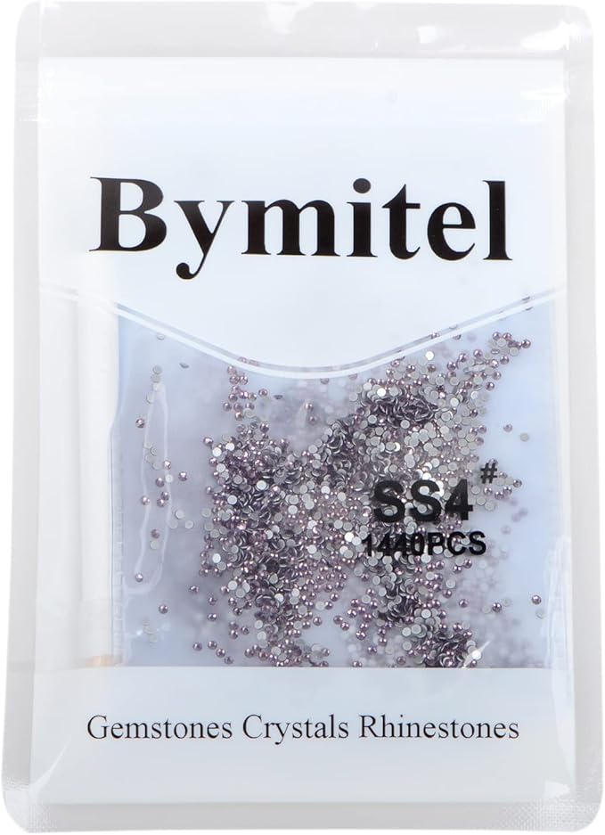 2880PCS Art Nail Rhinestones Non Hotfix Glue Fix Round Crystals Glass Flatback for DIY Jewelry Making with one Picking Pen (ss4 2880pcs, Tazanite)