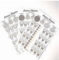 Acrylic Nail Practice Sheet Acrylic nail training mat reusable Nail art practice Sheet Acrylic bead placement training sheet, Pracrice how to do acrylic nail art ombré French tip duck nails stilettos