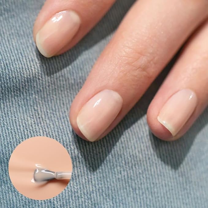 Manucurist Green Flash LED Beige - Beige Nude Gel Nail Polish - Vegan, 12-Free, Plant-Based - Strengthens and Protects the Nail - Nude Gel Polish - Made in France - 0.5 fl oz