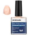 Morovan Nail Strengthener and Growth: Jelly Nude Nail Polish Hardener Repair for Damaged Nails Natural Concealer Foundation Air Dry Prevents Discoloration Essential Manicure Care Gift Women