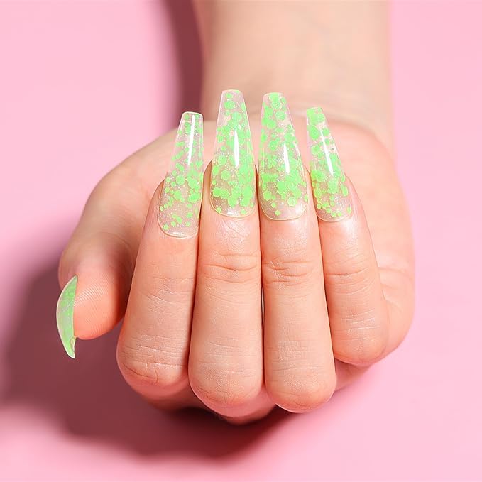 AIMEILI Poly Nail Extension Gel Glow in the Dark Builder Nail Gel Hema Free Poly Nail Enhancement Nail Art Design DIY Salon Nail At Home Gift for Women Nail Gel - 023