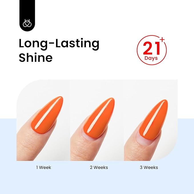 Beetles Gel Top Coat - 15ML Gel Polish No Wipe Top Coat for Nails Soak Off UV/LED Cured High Gloss Shine Long Lasting Protection