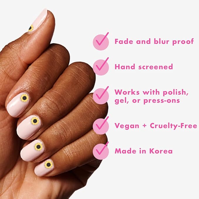 Olive & June Nail Art Stickers | Easy-to-Use Nail Designs | Nail Art Made Easy | Hand-Screened, No-Fade Ink | Accent, Mix & Match, or Cover Chipped Polish | Feeling Groovy