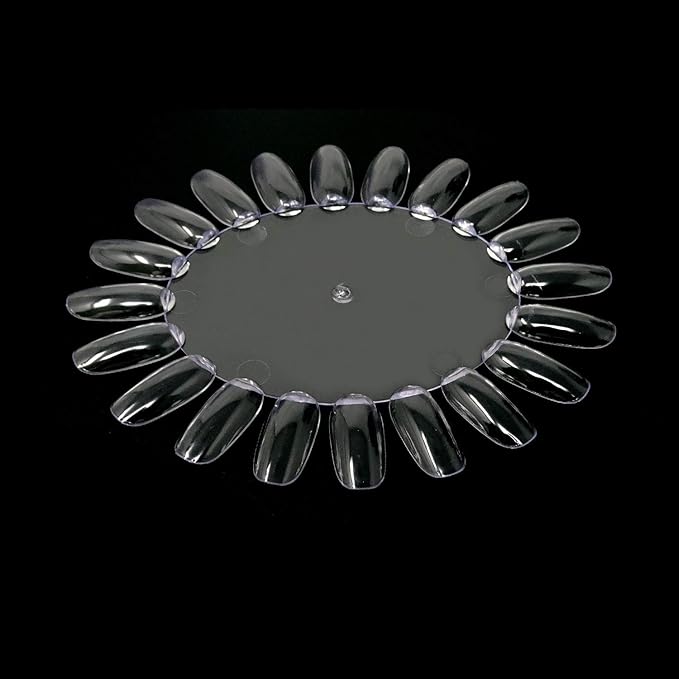 Honbay 20PCS Plastic 20 Tips False Nail Swatches Wheels Nail Art Color Polish Display Wheel for Manicure