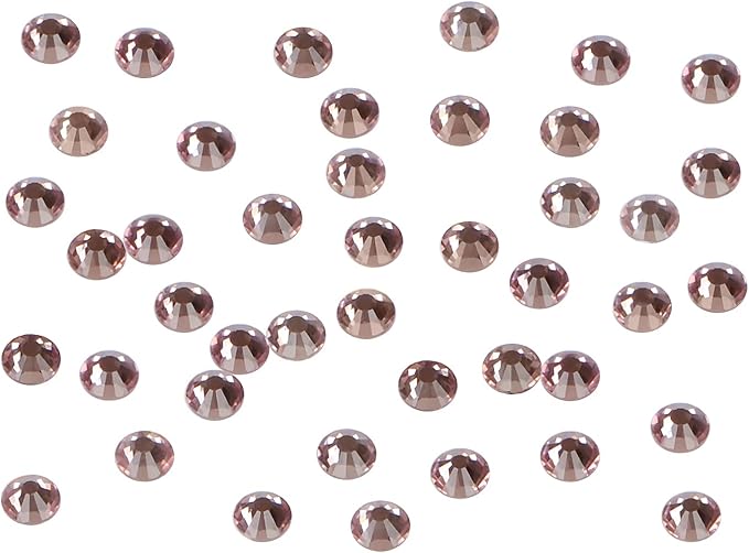 1440PCS Art Nail Rhinestones Non Hotfix Glue Fix Round Crystals Glass Flatback for DIY Jewelry Making with one Picking Pen (ss16 1440pcs, Lt. Amethyst)