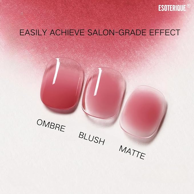 Gradient Pat Pat Gel, 9 Colors Ombre Gel Nail Polish with Nail Sponges & Airbrush Stencils for Ombre Gel Airbrush Nails, Y2K Pallet Patting Gels for Nails