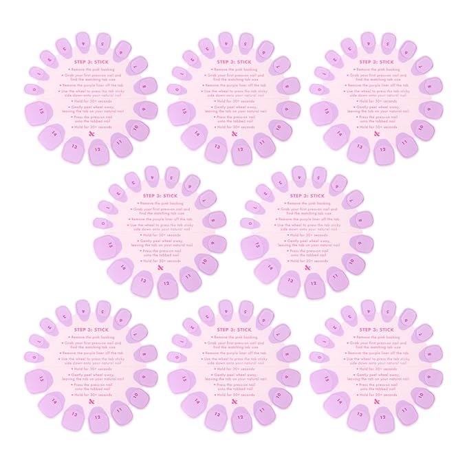Super Stick Mani Adhesive Tabs Set | No Glue Needed | Use with Olive & June Press-On Nails | Non-Toxic Tabs | Easy On-Off, Non-Damaging | Realest Look | 7-Day Wear