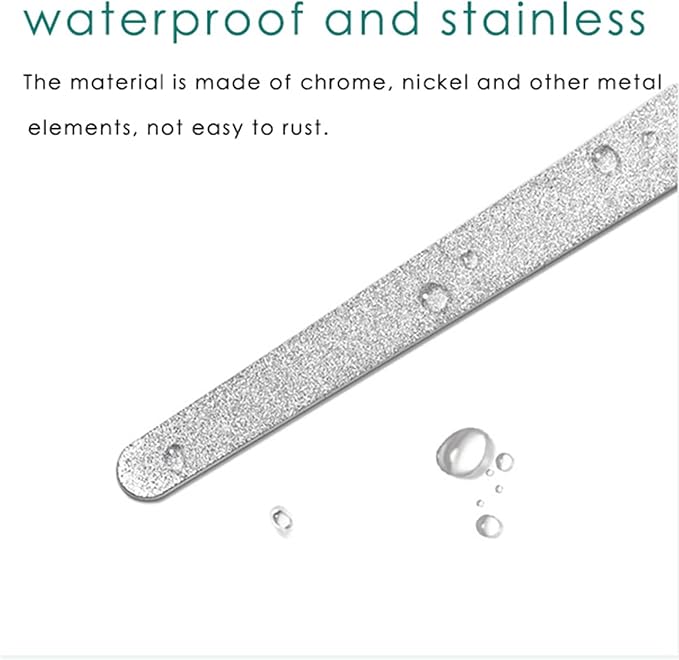 4PC 8 Diamond Dust Nail File - Stainless Steel Nail Dresser - 2PC 9 INCH & 2PC 6INCH