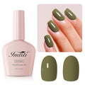 Imtiti 10ML Olive Green Gel Polish Soak Off LED UV Nail Gel DIY at Home Salon Art Gift for Women 1PCS