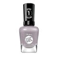 Sally Hansen Miracle Gel Supercharged Pinks Nail Polish | Salon Quality Gel-Like Formula, Two-Step System, No UV Light Needed, Long Lasting |800 Fog-et Me Not| Soft Stormy Gray Creme Nail Color