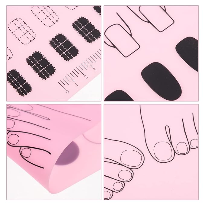 Nail Art Stamping Mat Workspace Stamping Plate Nail Polish Coloring Practice Pad Manicure Tools Nail Sticker Guide Transfer Table