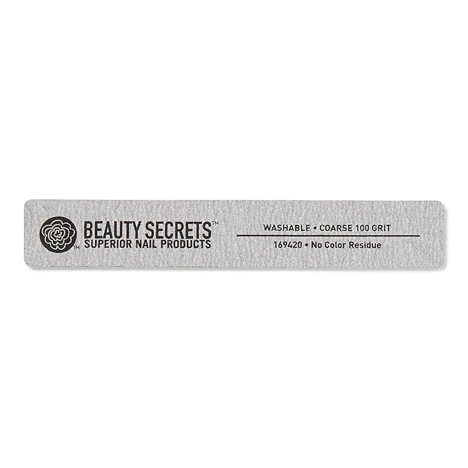 Beauty Secrets 100/100 Zebra Rectangle Cushion Nail File