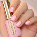 Double Rhythm 0.50 OZ Gel Polish Hema Free Same Color Same Bottle Golden Round Translucent Neutral Natural Milky 15 ML Jelly UV Polish Art DIY at Home (Light Pink-C1389)