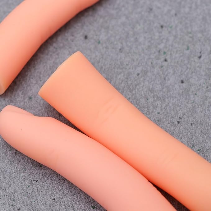 Nail Art Practice False Finger Model 5Pcs Manicure Training Tool Bendable Fake Fingers for Acrylic Nails Diy Nail Art Beginners and Salon Use