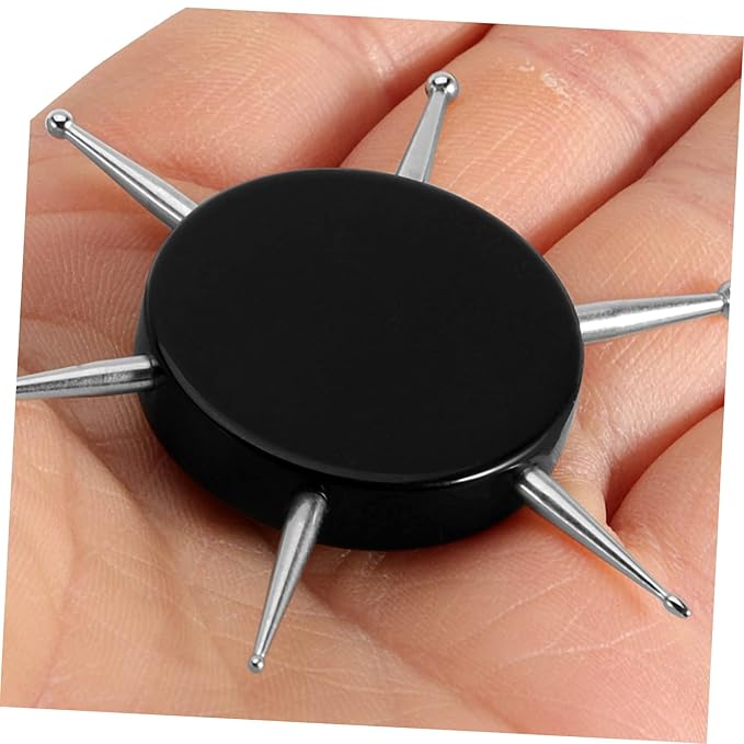 Beaupretty Nail Art Tools 2pcs Nail Art Drill Pen Diamond Stainless Steel Ooze Black Nail Tools