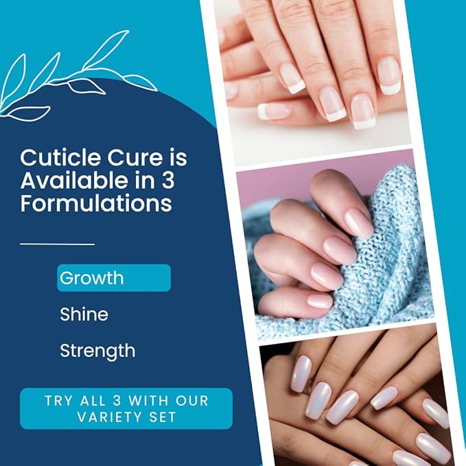 Cuticle Cure GROWTH Nail Oil Cuticle Pen w/Vitamin E & Apricot Oil Nail Strengthener – Nail Growth Treatment for Brittle Peeling Breaking Thin Nails – Stocking Stuffer Idea