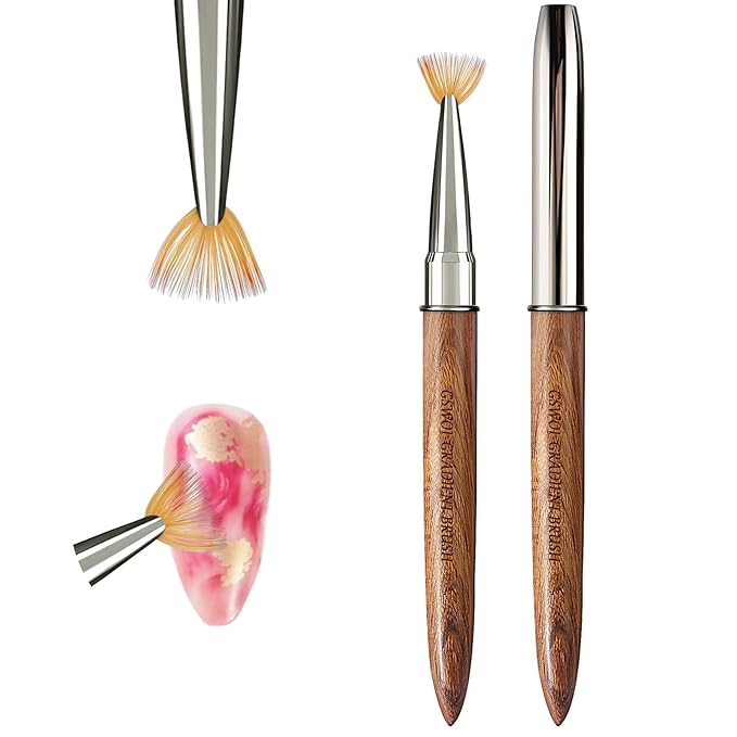 Pro Gradient Acrylic Nail Brush-Seamless Blending Tool for Ombre/Nude Nails/Salon Grade