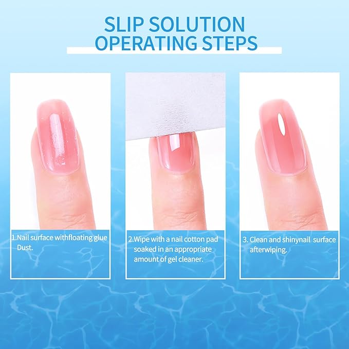 Nail Cleaner & Gel Nail Polish Remover - Polyester Nail Gel Essential Kit(Gel Cleanser set D)
