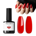 modelones Red Gel Nail Polish Ruby Red Nails Dark Red Gel Nail Polish Soak Off LED Nail Art DIY Salon Manicure 15 ML