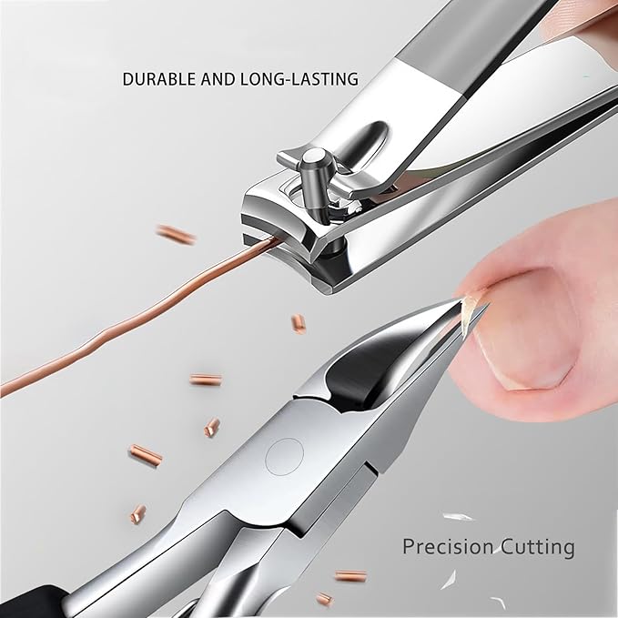 Toenail Clipper for Senior Nail Clipper for Men Women Toenail Clippers for Ingrown Nails Removal Set Thick Nail Cutter Toe Nails Clipper Kit (A-5)