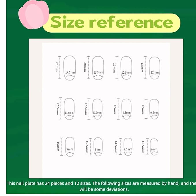 Red Press on Nails Almond Medium Fake Nails Solid Color Designs Glue on Nails Full Cover Red Glossy False Nail Removable Stick on Nail for Women 24 Pcs