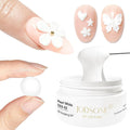 JODSONE White 3D Gel Nail Art Sculpting Gel Non-Sticky Molding Gels for Nails Solid U V LED Soak Off Gels Polish for Carving Molding and Building