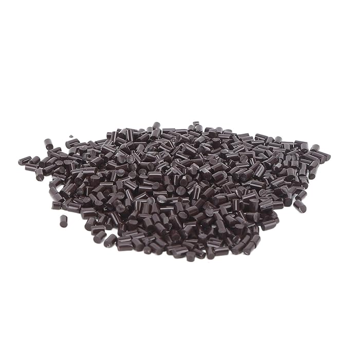 Italian Glue Brown Fusion Granule Bead for Hair Extension, 100g Hot Glue Tip for Hair Extension Nail Design, Italian Rebond Granules Beads Hair Extension Fusion Kit
