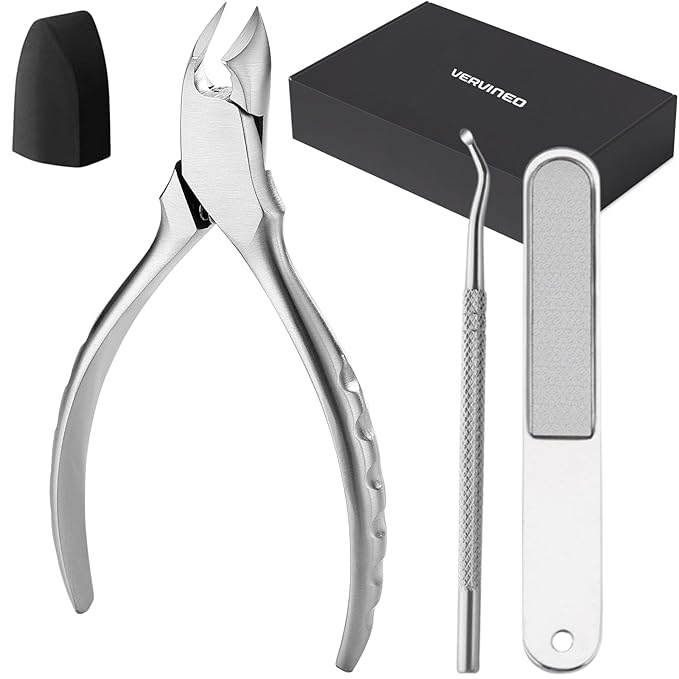 Toenail Clippers for Thick Nails for Seniors | Podiatrist Surgical-Grade Steel | Sharp Curved Blade & Non-Slip Handle | Toenail Clippers for Ingrown&Thick Toenails alicates para uñas de pies