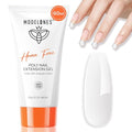 modelones Poly Gel, Hema-Free 60ML Clear Poly Extension Gel Nail Strengthener Enhancement Thickening Natural Wearing Nail Builder Overlays Home DIY Salon