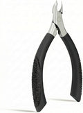 Cuticle Nippers, Nail Clippers & Cuticle Trimmer with Extra Long Thickened Handle, Nail Cutter - Precision Manicure Kit for Women, Toenail Clippers, Scissors and Supplies Tools (Black - 1 PACK)