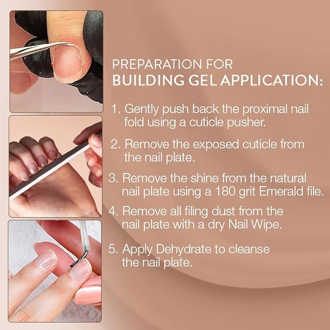 IBD Building Gel, Hard Gel Nail Extension, Cool Nude, Soak-Off, Nail Builder Strengthener, 0.5 fl oz