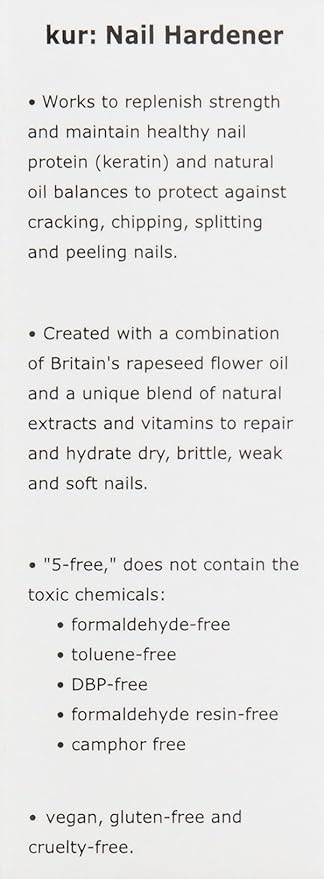 LONDONTOWN kur Nail Hardener and Base Coat, 0.4 Fl Oz (Pack of 1)