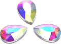 AD Beads Top Czech AB Crystal Flatback Rhinestone Nail Art Decoration Multi Shape (S01 Drop 3x5mm, 100 Pcs)