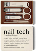 Best Nail Tech Gifts for Women Nail Clipper Set, 6 Pcs Toenail Clippers, Stainless Steel Fingernail Clipper Sharpest Thick Toenail & Ingrown Nail Clipper Set (Nail tech)