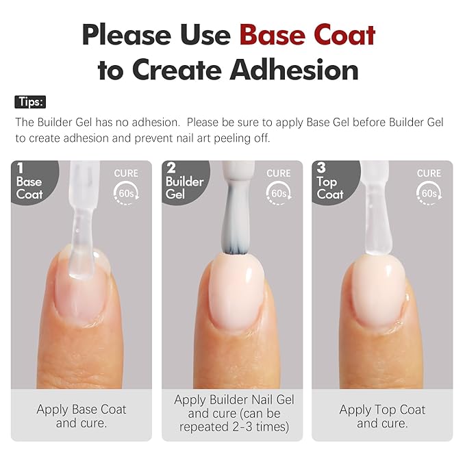 FZANEST Builder Gel Hema-free, Soak-Off Sculpting Gel For Quick Nail Extension Repair And Strengthening Long-Lasting Builder Base With Brush-On Salon-Quality Nails At Home
