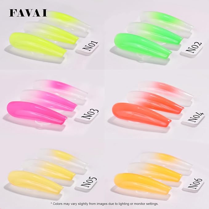 FAVAI Airbrush Gel Nail Polish, 24 Colors, No Dilution,Acetone-Free,French Manicure,Ombre Nail Art,DIY,Salon Quality Nail Supplies,Perfect Gifts for Girls & Women