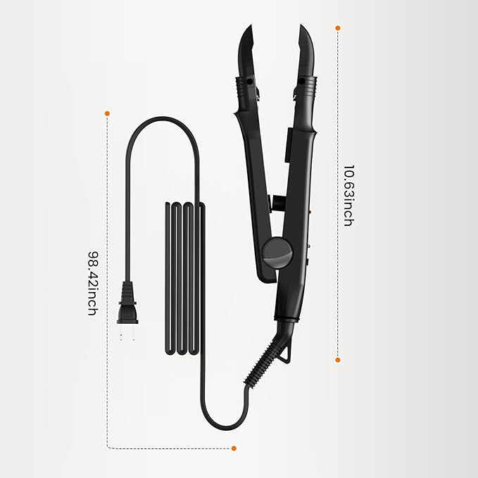 TopWigy Professional Hair Extension Tools, Ktip Extensions Tools Kit Hair Connector Fusion Heat Iron Connector Wand Temperature Adjustable Melting Tool
