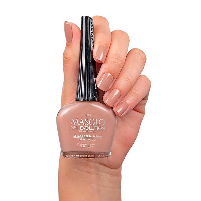 MASGLO Gel Evolution – Set of 3 Nail Polishes No UV/LED Lamp Needed, Fast-Drying, 12-Day Wear, 14-Free Formula, High-Gloss Finish, vegan (0.5 oz Each)