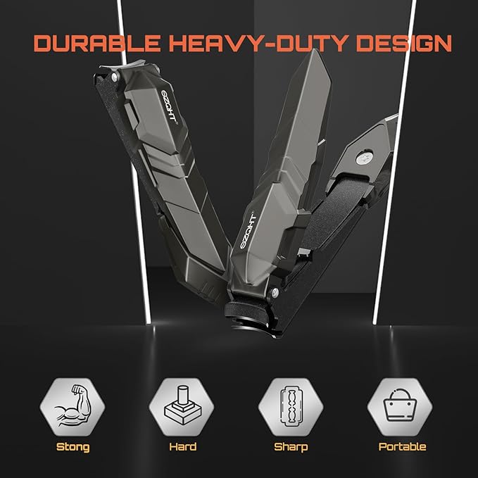 SZQHT Nail Clippers,Precise and Durable Toe Nail Clippers with Catcher and Nail File,Fingernail Clippers forThick Nails,Nail Cutter Without Mess for Men and Women(Gray)