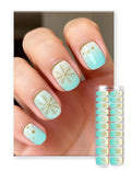 Semi Cured Gel Nail Strips | Built-In Gel Top Coat | UV Light Required | Salon Quality, Easy Application And Removal (Gilded Snow Globe Reverie ）