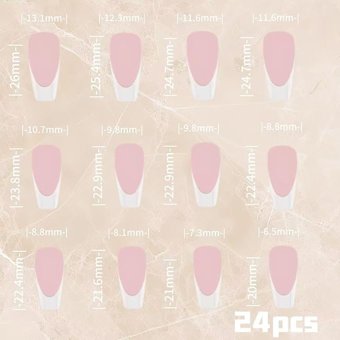 press on nails Aurora White French Nail Wearers | Classic meets Magic, Premium Narrative Poem at Fingertips