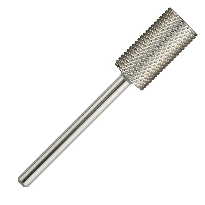 C & I Large Barrel Nail Drill Bits, Professional Electric File for Manicure Drill Machine, Nail Gels Remove, 3/32” (Middle -M)