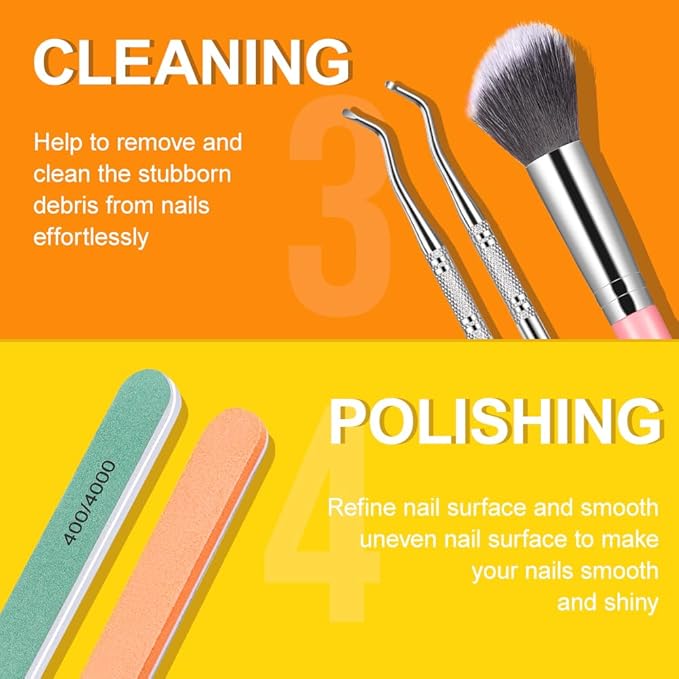 Nail File and Buffer, TsMADDTs Manicure and Pedicure Tool Kit with Files and Buffers Block Set, Polish Buffer, Cuticle Pusher, Cuticle Nipper, Peeler, File Lifters for Toenail,13 pcs Nail Care Kit