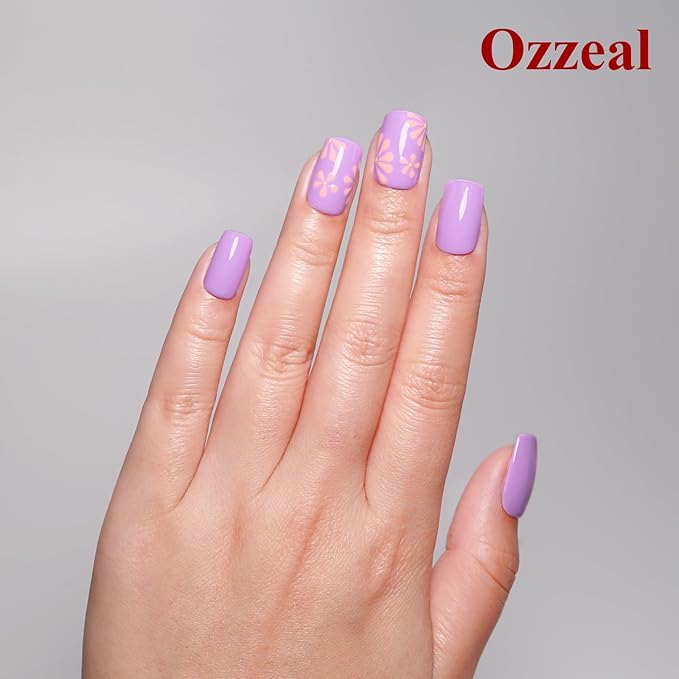 Pastel Gel Polish, 0.5 Fl Oz Light Purple Gel Nail Polish Spring Summer Soak off LED UV Gel Nail Polish Art Starter Manicure Salon DIY Nail Gel Polish