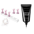 Makartt Nail Rhinestone Glue for Nails, Super Strong Gel Nail Glue for Nail Charm 3D Nails Bling Gel Bundle with Nail Stand for Press On Nails Display Practice Art Magnetic Fake Nail Holder